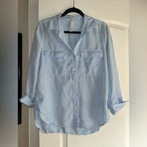 ARITZIA the group babaton blue button down shirt